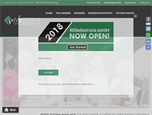Tablet Screenshot of nigeriatechnologyawards.com